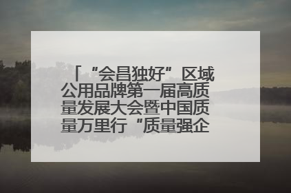 “会昌独好”区域公用品牌第一届高质量发展大会暨中国质量万里行“质量强企•质品行动”进会昌启动仪式成功举办